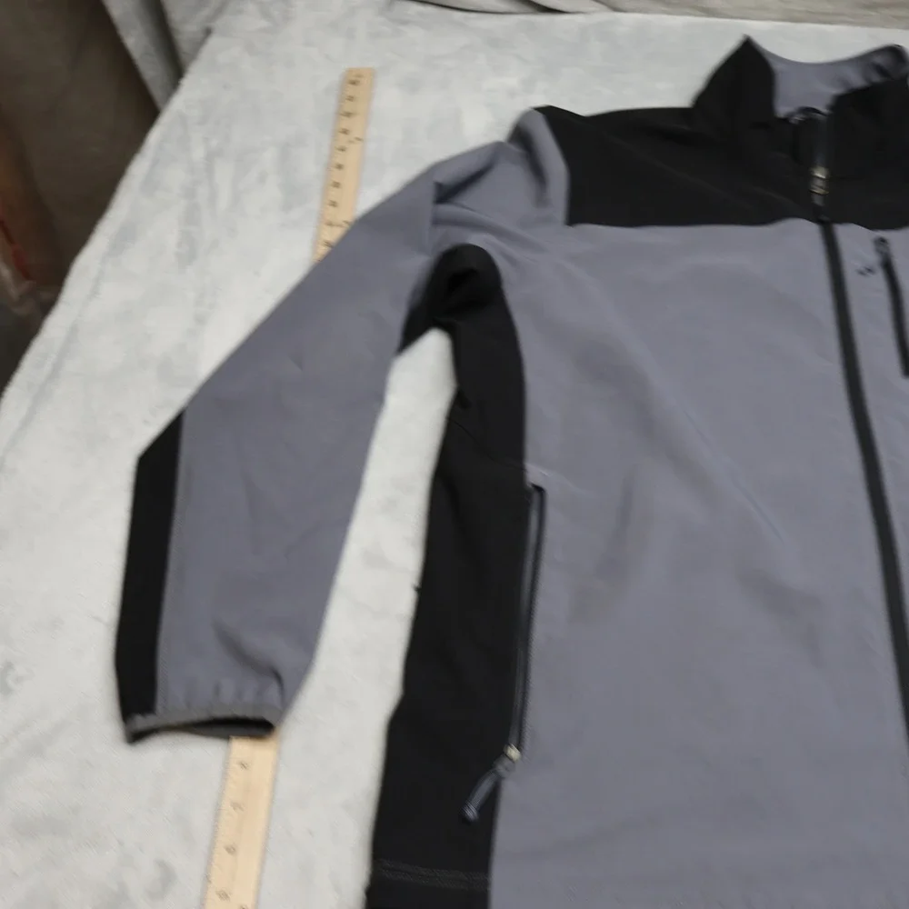 North Face Jacket Mens XL Gray Apex Bionic Softshell Rain Wind Full Zip Outdoor